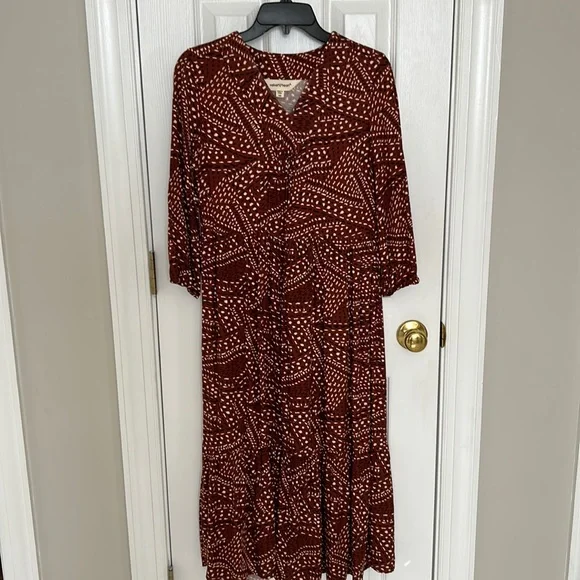 white christmas dresses It All Comes Together Brown Striped Dress – Shop the Mint main image 1
